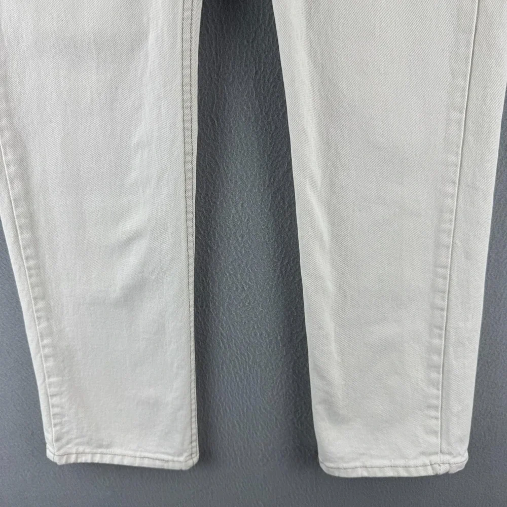 Vintage Levis Jeans Mens 33x30 (Fits 31x31) Cream Denim 505 Straight 90s USA